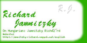 richard jamnitzky business card